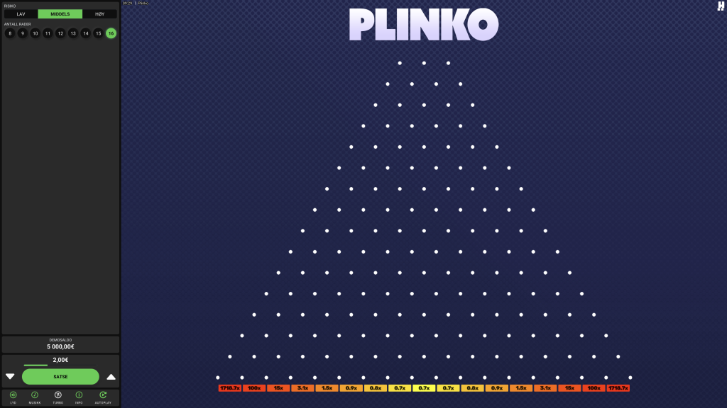 Hacksaw Gaming Plinko demo